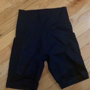Black biker shorts